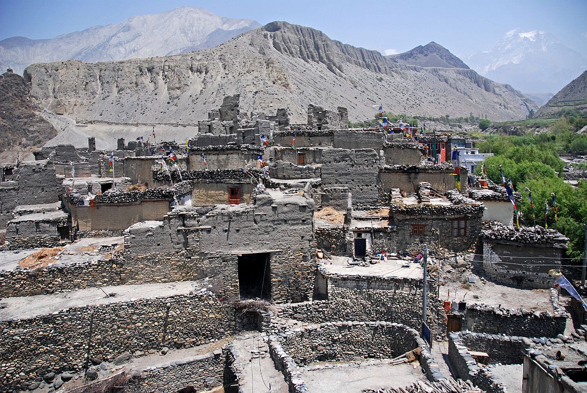 213 Kagbeni Houses And Ruined Fort From Kagbeni Gompas ROof